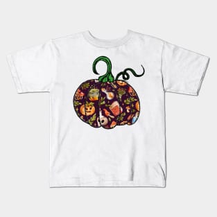 Halloween Vintage Classic Spell Scene Kids T-Shirt